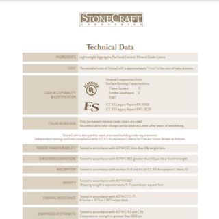 TECHNICAL DATA SHEET